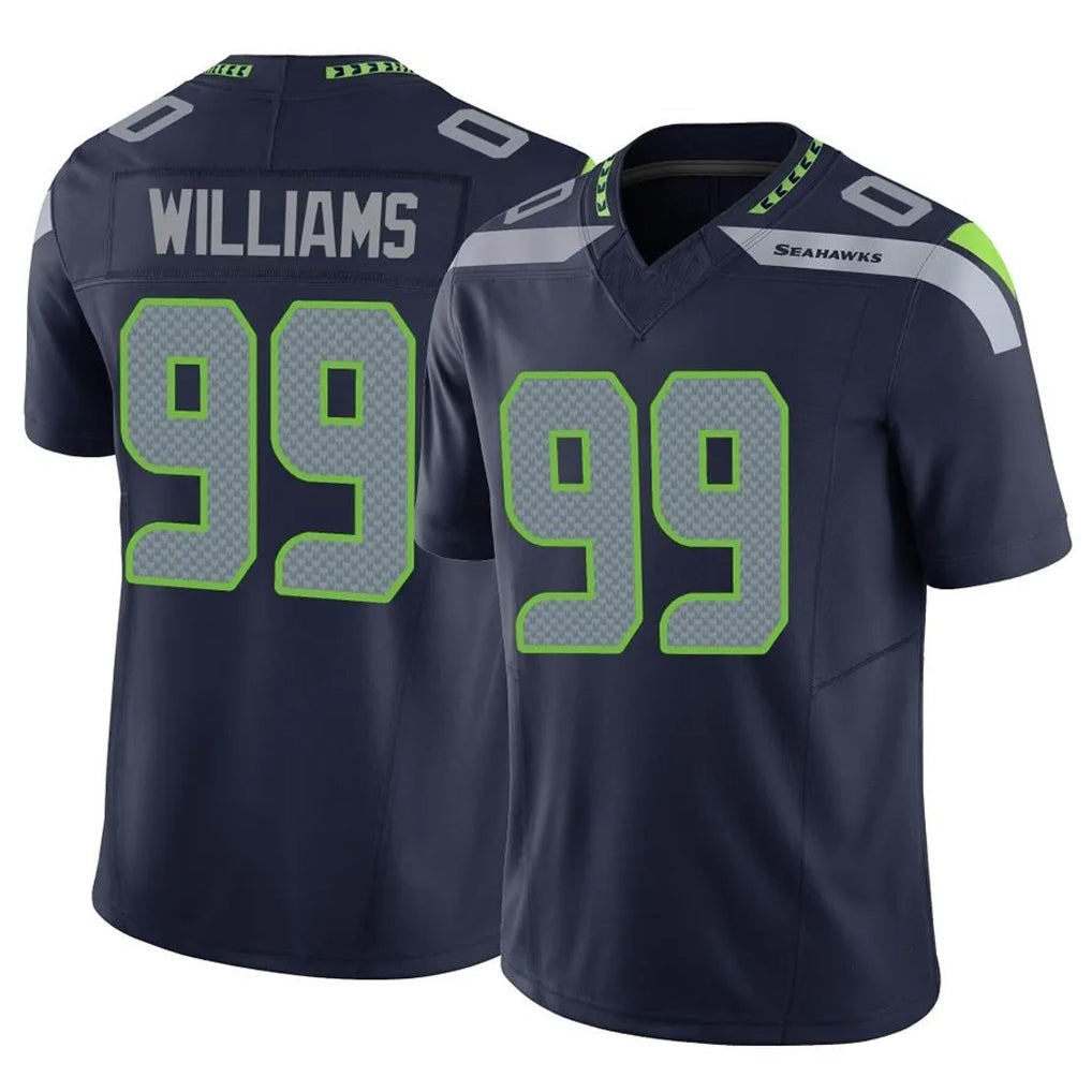 Tocy S.Seahawks #99 Leonard Williams Player Navy Limited Vapor F.U.S.E. Home Game Stitched Jerseys