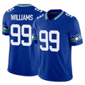 Tocy S.Seahawks #99 Leonard Williams Player Royal Limited Throwback Vapor F.U.S.E. Home Game Stitched Jerseys