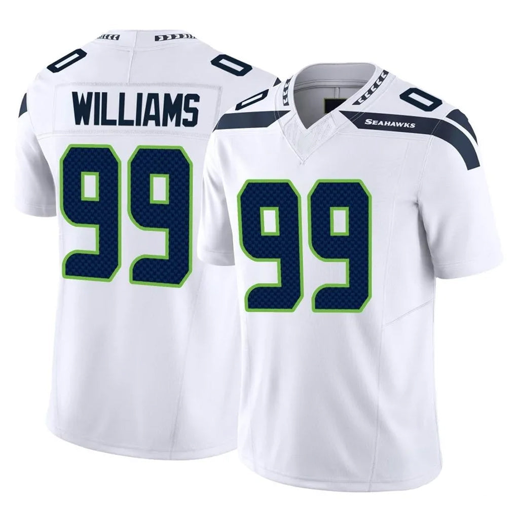 Tocy S.Seahawks #99 Leonard Williams Player White Limited Vapor F.U.S.E. Home Game Stitched Jerseys