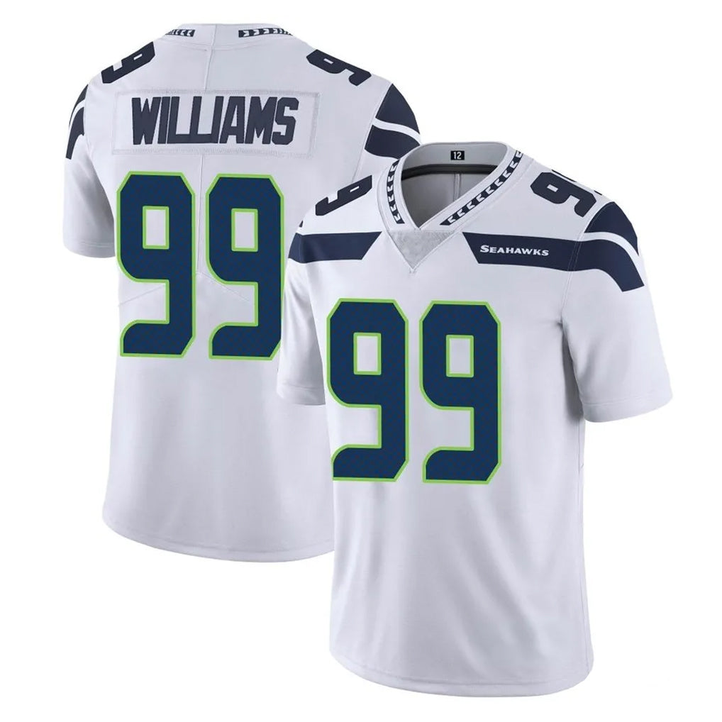 Tocy S.Seahawks #99 Leonard Williams Player White Limited Vapor Untouchable Home Game Stitched Jerseys