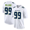 Tocy S.Seahawks #99 Leonard Williams Player White Tundra Fashion Home Game Stitched Jerseys