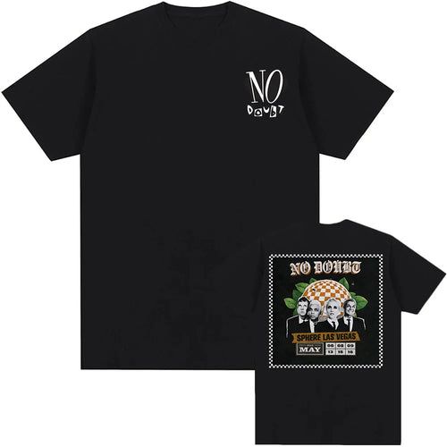 Cheap T-shirt Jerseys No Doubt SPHERE LAS VEGAS Tshirts Rock Band Graphic Printing T-shirt Short Sleeve Cotton Male Tees Unisex Streetwear Men T Shirt