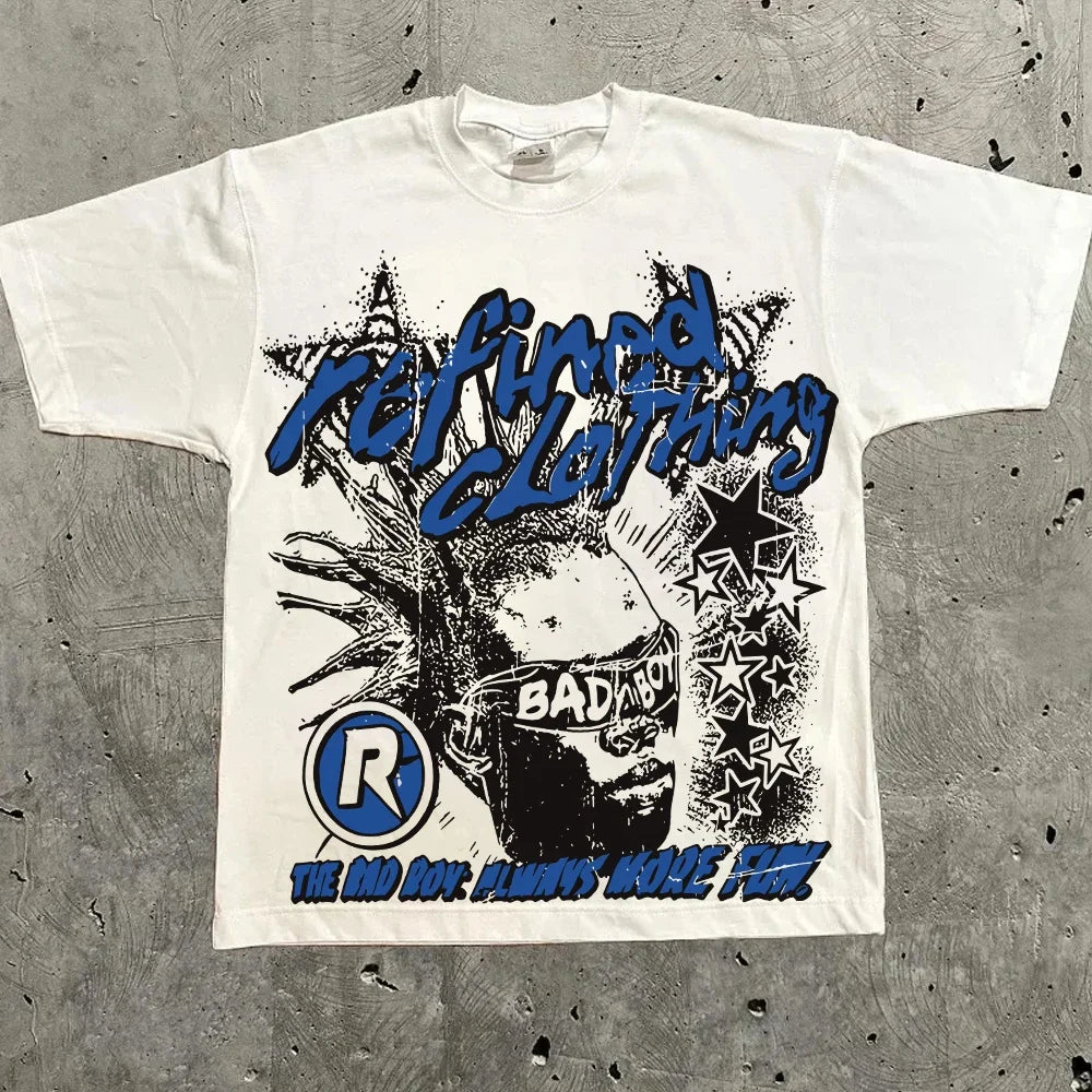 Cheap T-shirt Jerseys Harajuku Letter Graphic T Shirts Y2k Tops Men Women High Street Oversized T Shirt Pro Choice Streetwear Vintage Tee Clothing