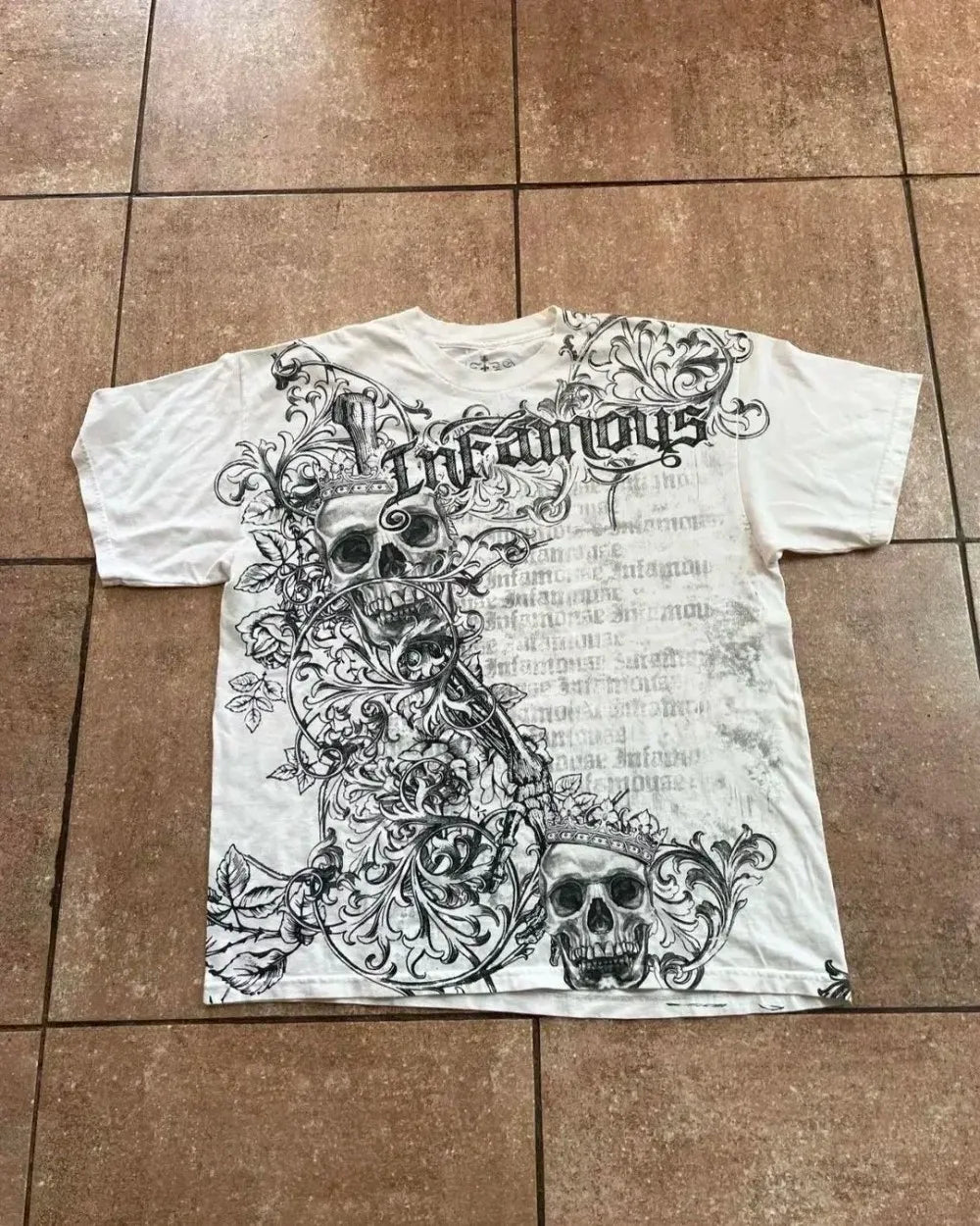Cheap T-shirt Jerseys Summer Men's Breathable Round Neck T-shirt Y2K Retro Clothing Punk Hip Hop Pattern Printed Outdoor Fashion Top