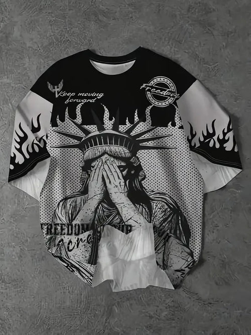 Cheap T-shirt Jerseys 2026 Summer 3D Printed Men's T-Shirt Harajuku Vintage Sports Fitness Workout Casual Fashion Lightweight Tops Hip Hop Rock