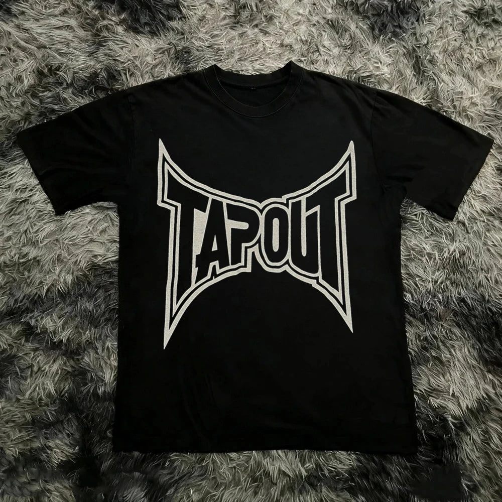 Cheap T-shirt Jerseys Vintage Y2K Tapout T Shirt Men Women Summer Graphic Print T-shirt USA Y2K 90s Tee Fashion Gothic Streetwear Summer Tee Tops
