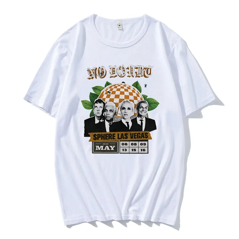 Cheap T-shirt Jerseys No Doubt SPHERE LAS VEGAS Tshirts Rock Band Graphic Printing T-shirt Short Sleeve Cotton Male Tees Unisex Streetwear Men T Shirt