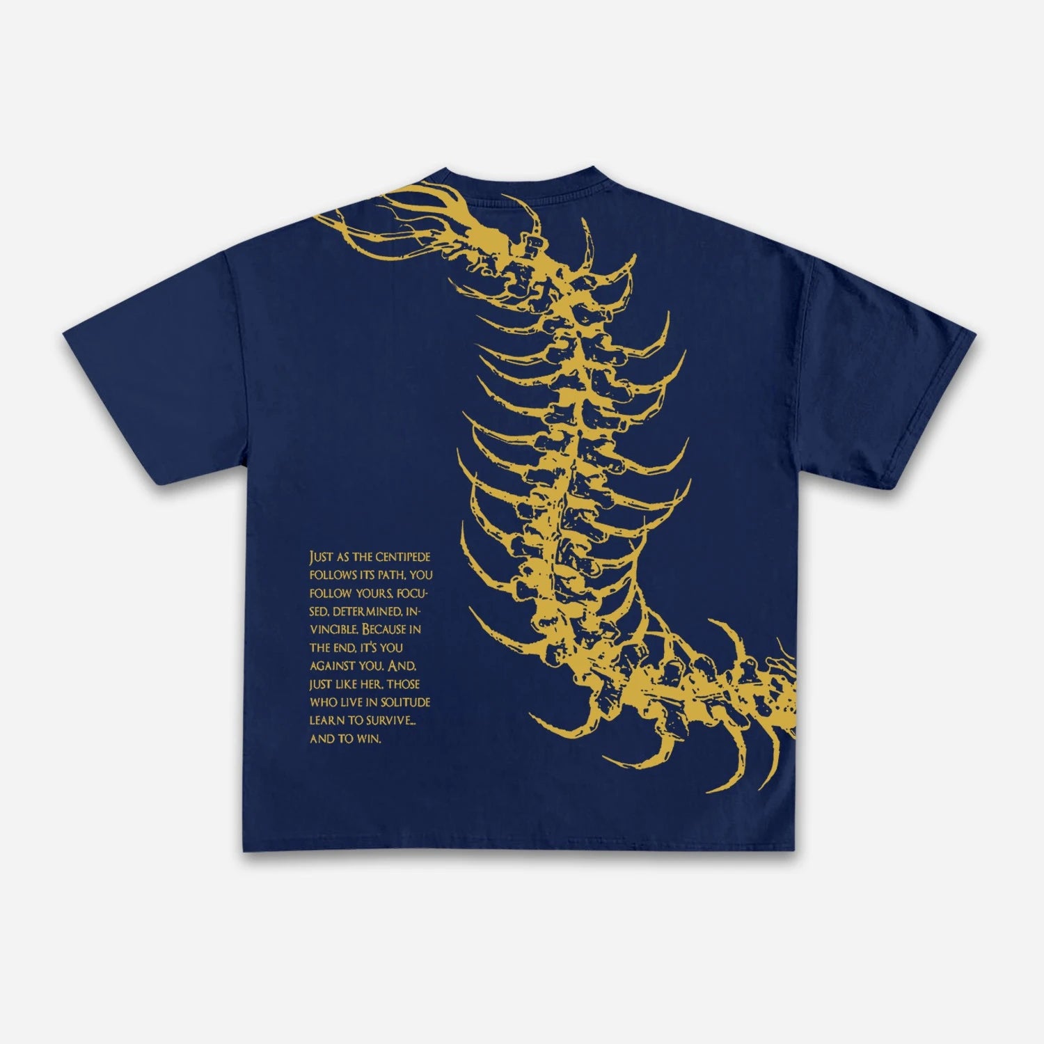 Cheap T-shirt Jerseys Vintage Dark Centipede Skeletal Graphic Cotton Print T-shirt Men Y2K Summer Short Sleeves Oversize T-shirt Women Casual Tee Tops