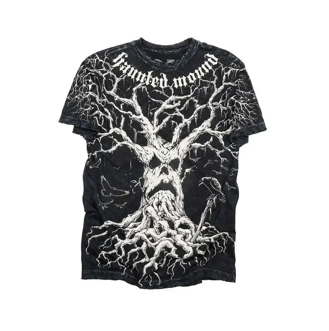 Cheap T-shirt Jerseys Affliction Short Sleeves Man Vintage Clothing Punk Hip Hop Graphic Print Oversized T shirt Round Neck Cotton Short Sleeve Tops