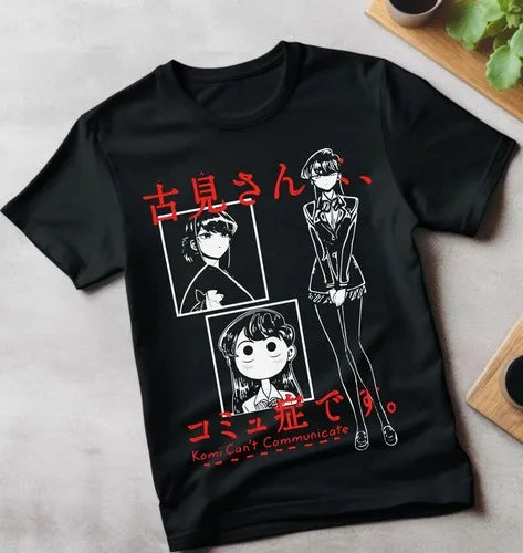 Cheap T-shirt Jerseys Komi Can't Communicate T-Shirt,Shouko Komi,Anime,new Graphic Tee