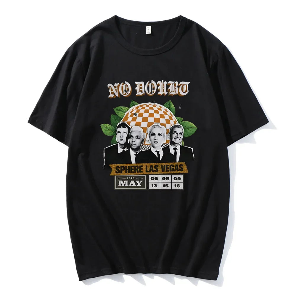 Cheap T-shirt Jerseys No Doubt SPHERE LAS VEGAS Tshirts Rock Band Graphic Printing T-shirt Short Sleeve Cotton Male Tees Unisex Streetwear Men T Shirt
