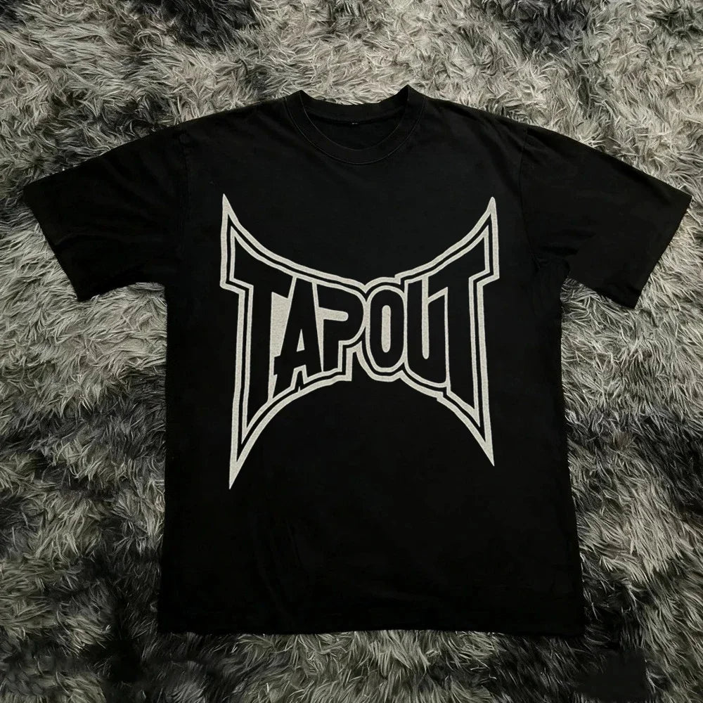 Cheap T-shirt Jerseys Vintage Y2K Tapout T Shirt Men Women Summer Graphic Print T-shirt USA Y2K 90s Tee Fashion Gothic Streetwear Summer Tee Tops
