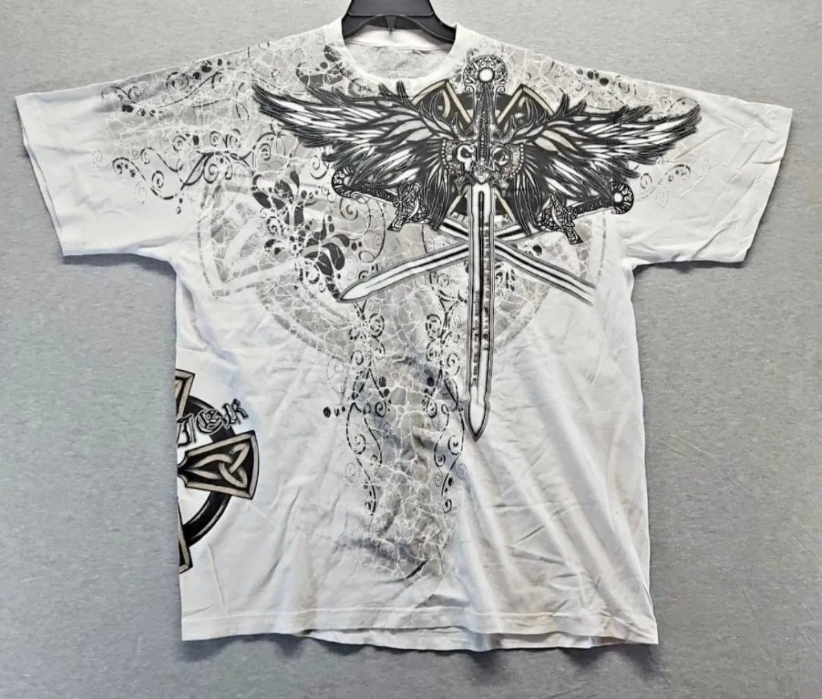 Cheap T-shirt Jerseys European and American men's summer Gothic skull letter print soft and breathable round neck T-shirt outdoor fashionable street t