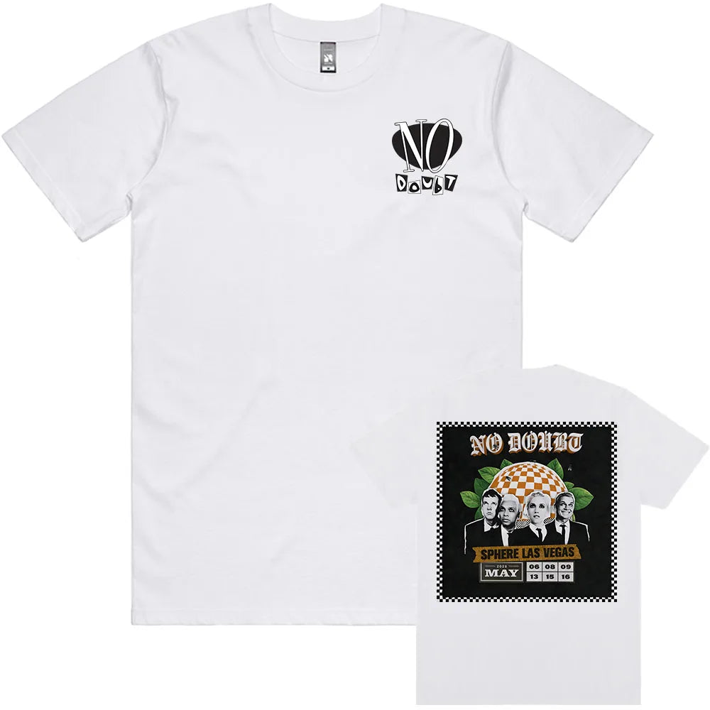 Cheap T-shirt Jerseys No Doubt SPHERE LAS VEGAS Tshirts Rock Band Graphic Printing T-shirt Short Sleeve Cotton Male Tees Unisex Streetwear Men T Shirt
