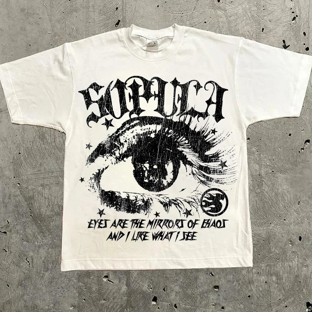 Cheap T-shirt Jerseys Harajuku Letter Graphic T Shirts Y2k Tops Men Women High Street Oversized T Shirt Pro Choice Streetwear Vintage Tee Clothing