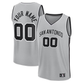 tocy SA.Spurs Fanatics Silver Fastbreak Custom Jerseys - Statement Edition