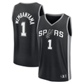 tocy SA.Spurs #1 Victor Wembanyama Black Swingman Jerseys - Icon Edition