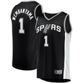 tocy SA.Spurs #1 Victor Wembanyama Fanatics Black Fast Break Replica Jerseys - Icon Edition
