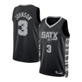 tocy SA.Spurs #3 Keldon Johnson Black Swingman Jerseys - Statement Edition