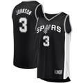 tocy SA.Spurs #3 Keldon Johnson Fanatics Black Fast Break Replica Jerseys - Icon Edition