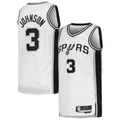 tocy SA.Spurs #3 Keldon Johnson White Swingman Jerseys - Association Edition