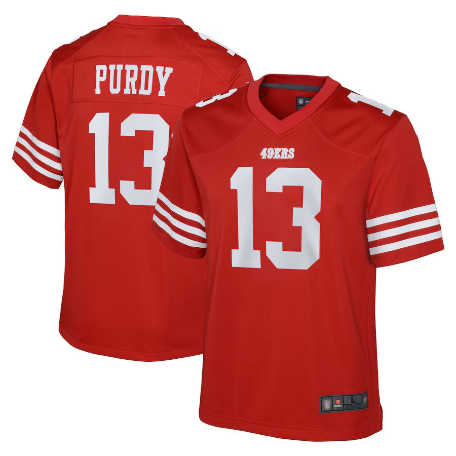 tocy SF.49ers #13 Brock Purdy Player Scarlet Home Game Stitched Jerseys