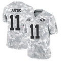 tocy SF.49ers #11 Brandon Aiyuk Player Arctic Camo Salute to Service Limited Stitched Jerseys