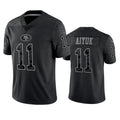 tocy SF.49ers #11 Brandon Aiyuk Player Black RFLCTV Limited Stitched Jerseys