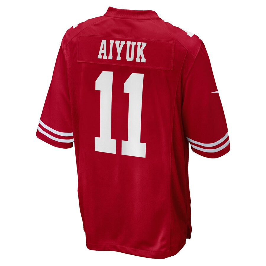 tocy SF.49ers #11 Brandon Aiyuk Player Scarlet Game Stitched Jerseys