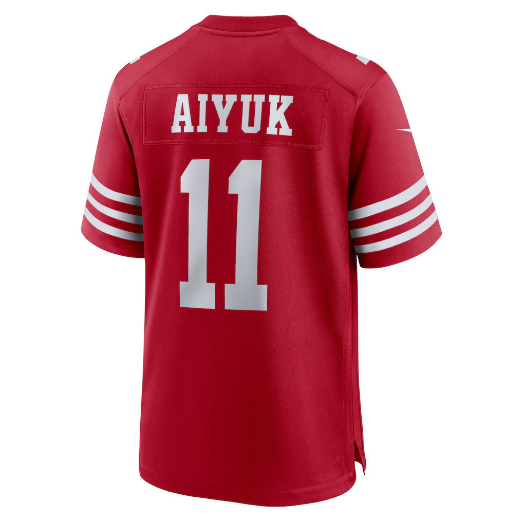 tocy SF.49ers #11 Brandon Aiyuk Scarlet Game Player Stitched Jerseys