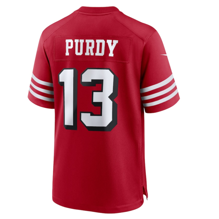 tocy SF.49ers #13 Brock Purdy Player Scarlet Alternate Game Stitched Jersey