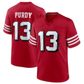 tocy SF.49ers #13 Brock Purdy Player Scarlet Alternate Game Stitched Jerseys