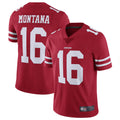tocy SF.49ers #16 Joe Montana Player Vapor Untouchable Limited Throwback Stitched Jerseys