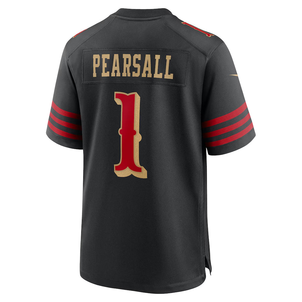 tocy SF.49ers #1 Ricky Pearsall Player Black Rivalries Collection Game Stitched Jerseys