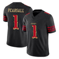 tocy SF.49ers #1 Ricky Pearsall Player Black Rivalries Collection Limited Stitched Jerseys