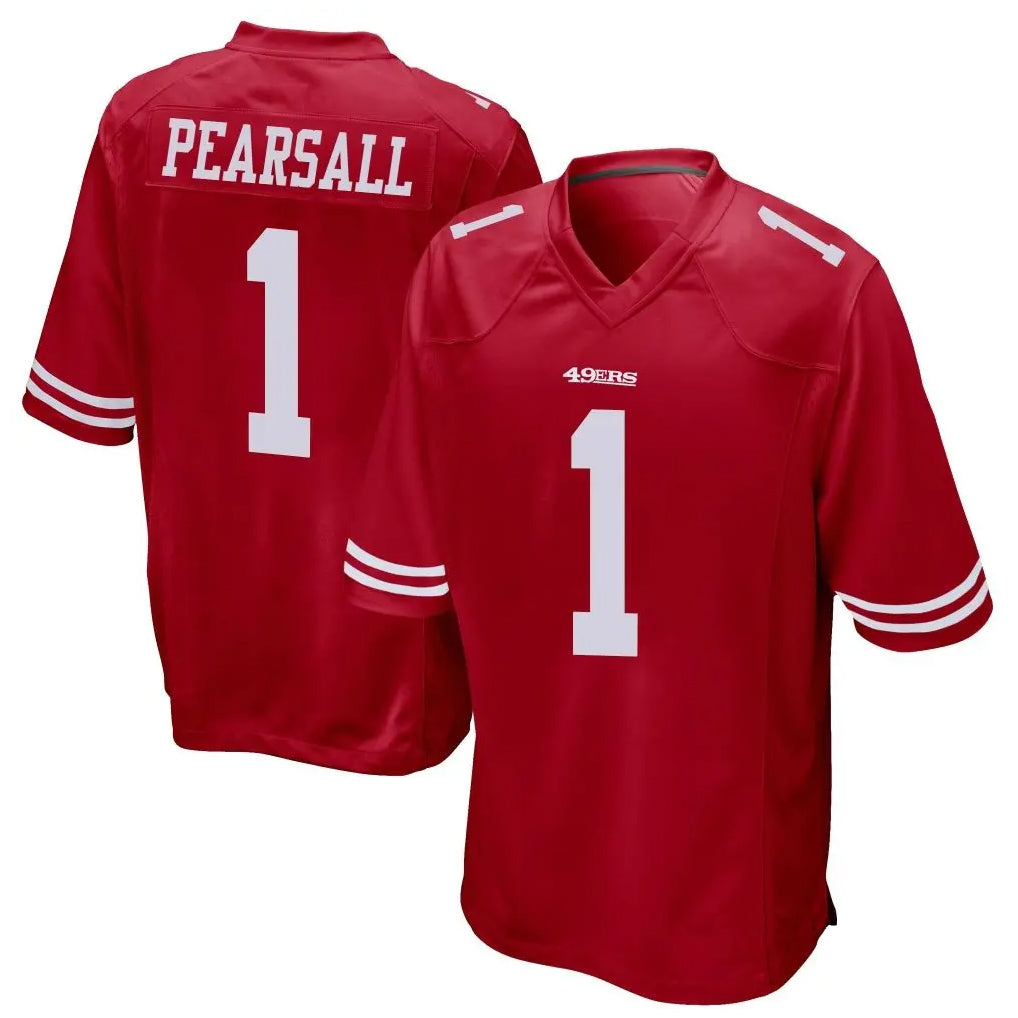 tocy SF.49ers #1 Ricky Pearsall Player Scarlet Game Stitched Jerseys