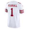 tocy SF.49ers #1 Ricky Pearsall Player White Vapor F.U.S.E. Limited Stitched Jerseys
