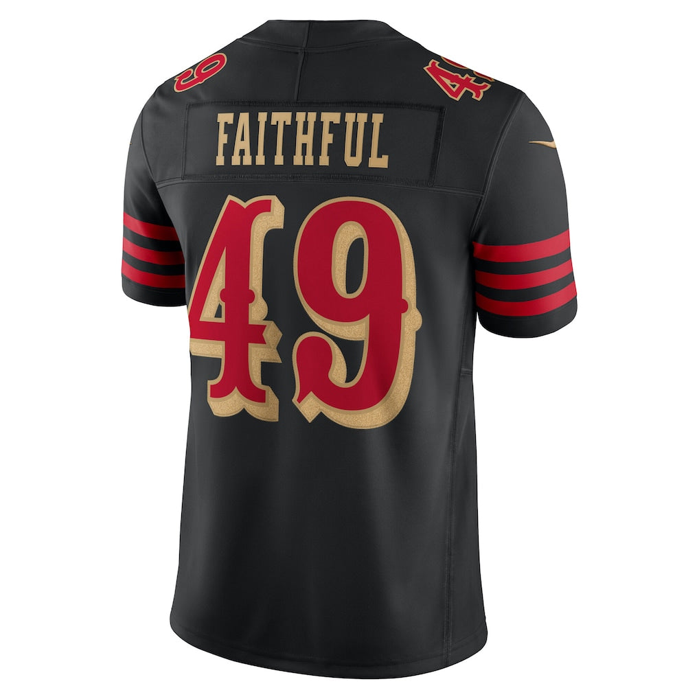 tocy SF.49ers #49 The Faithful Player Black Rivalries Collection Limited Stitched Jerseys