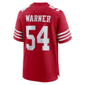 tocy SF.49ers #54 Fred Warner Scarlet Player Game Stitched Jerseys