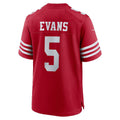 tocy SF.49ers #5 Mike Evans Scarlet Game Stitched Jerseys
