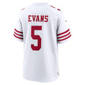 tocy SF.49ers #5 Mike Evans White Game Stitched Jerseys