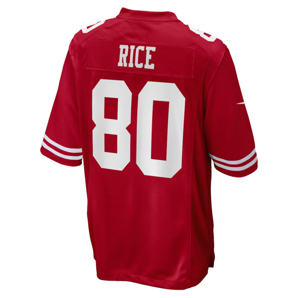 tocy SF.49ers #80 Jerry Rice Player Scarlet Game Stitched Jerseys