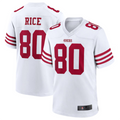 tocy SF.49ers #80 Jerry Rice White Retired Player Game American Stitched Jersey