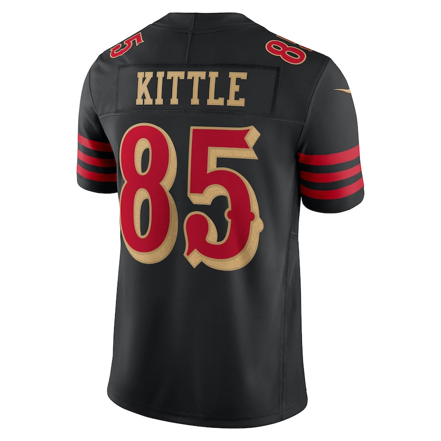tocy SF.49ers #85 George Kittle Player Rivalries Collection Vapor Limited Black Stitched Jersey