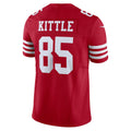 tocy SF.49ers #85 George Kittle Player Scarlet Vapor F.U.S.E. Limited Stitched Jerseys