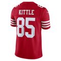 tocy SF.49ers #85 George Kittle Scarlet Team Vapor F.U.S.E. Stitched Limited Jerseys