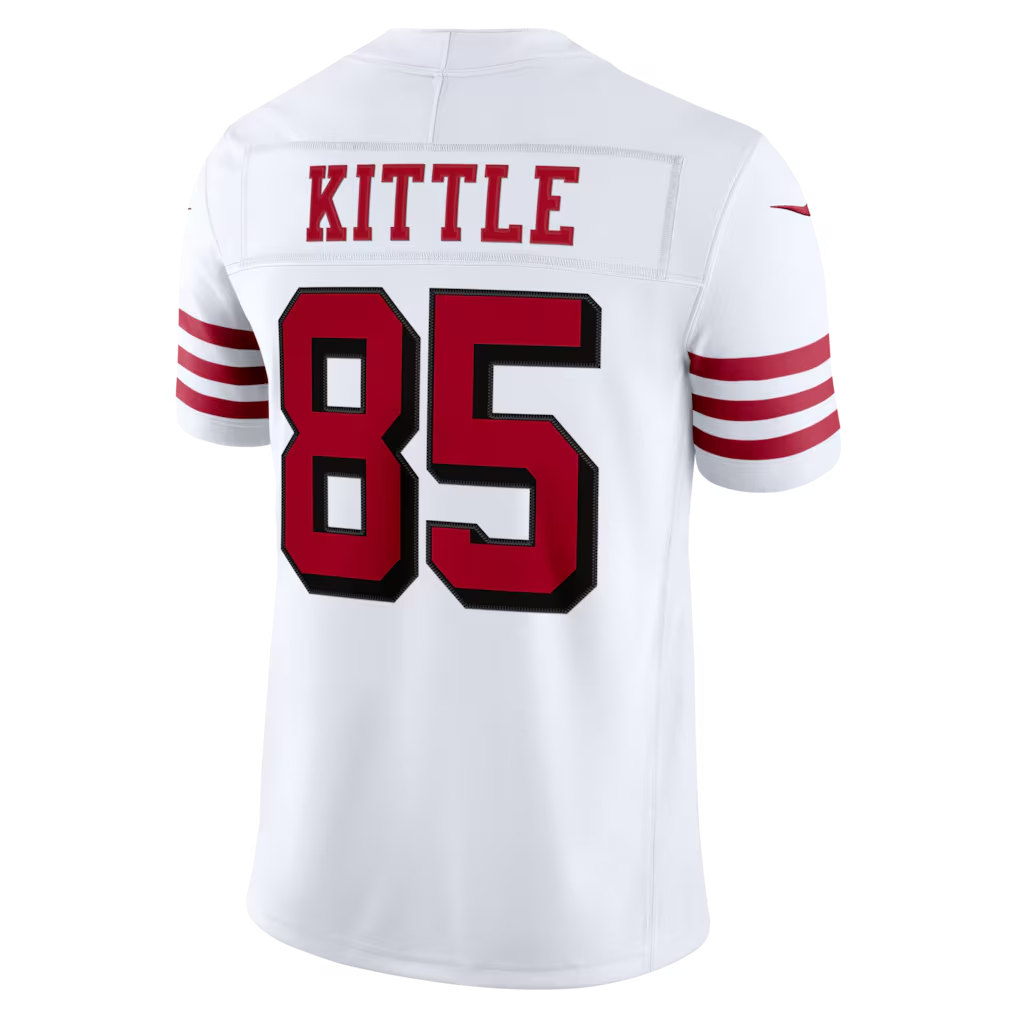 tocy SF.49ers #85 George Kittle White Alternate Vapor F.U.S.E. Stitched Limited Jerseys