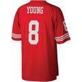 tocy SF.49ers #8 Steve Young Mitchell & Ness Scarlet Legacy Replica Stitched Jerseys