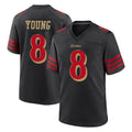 tocy SF.49ers #8 Steve Young Player Black Rivalries Collection Game Stitched Jerseys