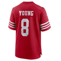 tocy SF.49ers #8 Steve Young Scarlet Retired Player Game American Stitched Jersey